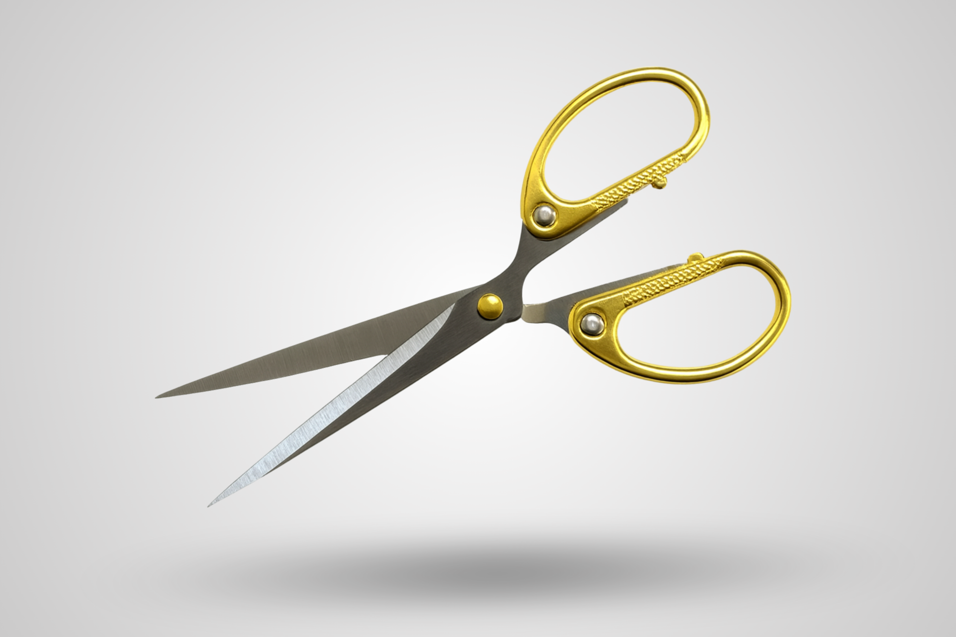 A photo of Golden Scissors for Inauguration Ribbon and Other Events from JM Band®. Purchase ribbons in ribbon cutting ceremonies here.