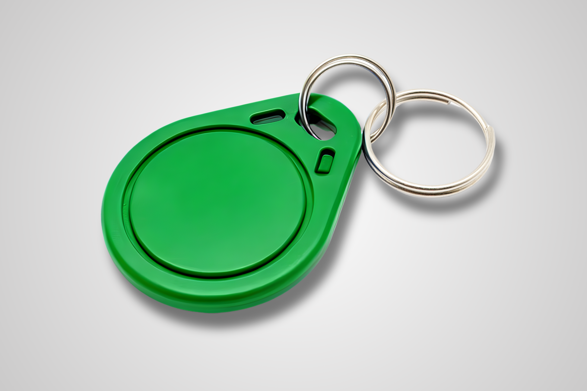 A photo of NFC Key Fob from JM Band®. Purchase RFID in Green here.