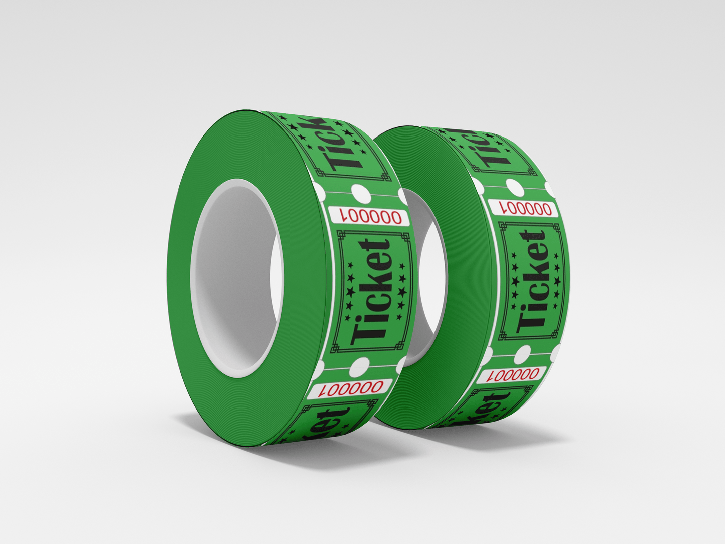 Admission Tickets Roll 1000 X 1 Tickets JM Band® 1 Green