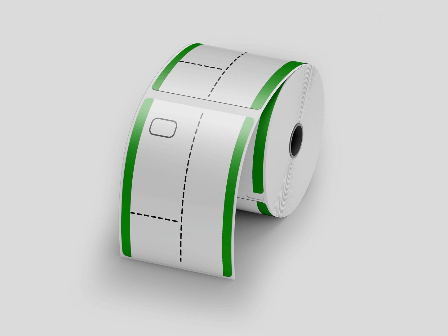 3-Part Thermal Cloakroom Tickets in Roll Tickets JM Band EU 1 Green