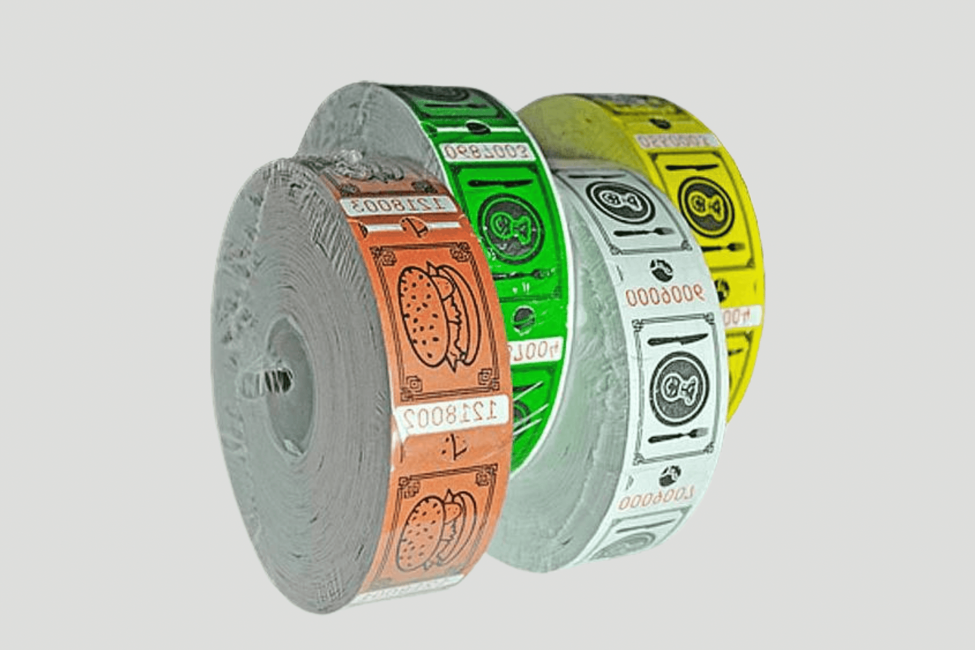 Food Tickets Roll 1000 X 1 Tickets JM Band®