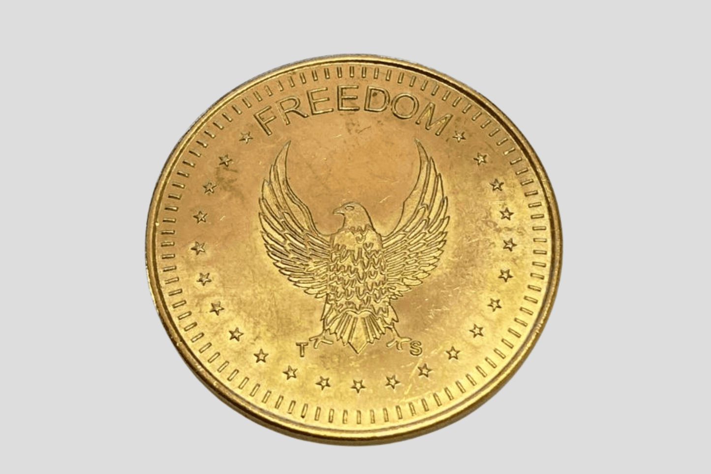 Embossed Metal Tokens in Stock Tokens JM Band EU 1 29 mm