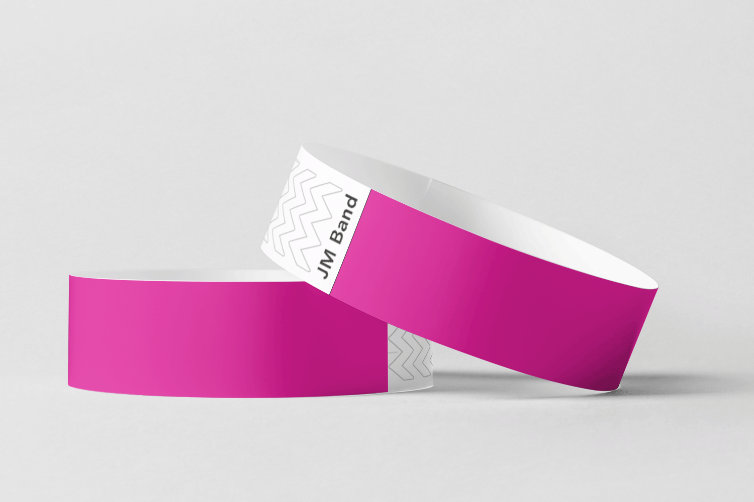 Paper Wristbands -  Plain Stock Paper wristbands JM Band® 10 Pink