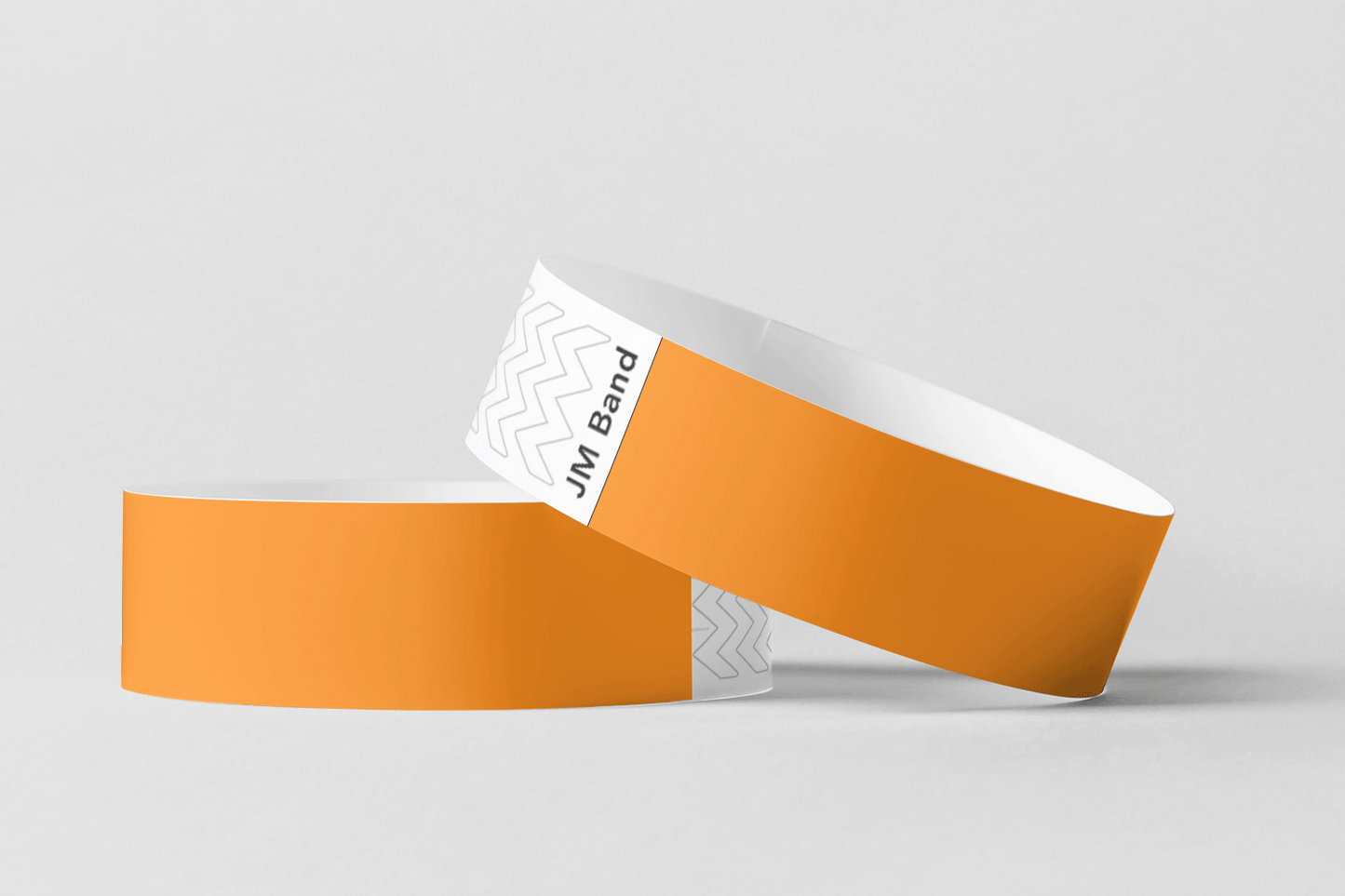 Paper Wristbands -  Plain Stock Paper wristbands JM Band® 10 Orange