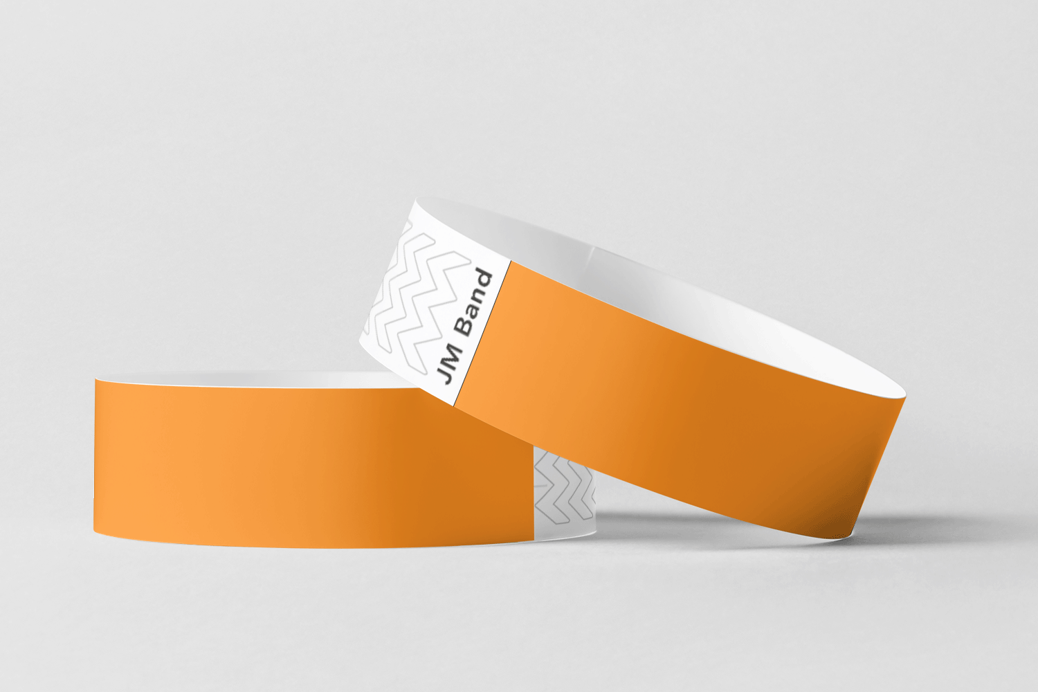 Paper Wristbands -  Plain Stock Paper wristbands JM Band® 10 Orange