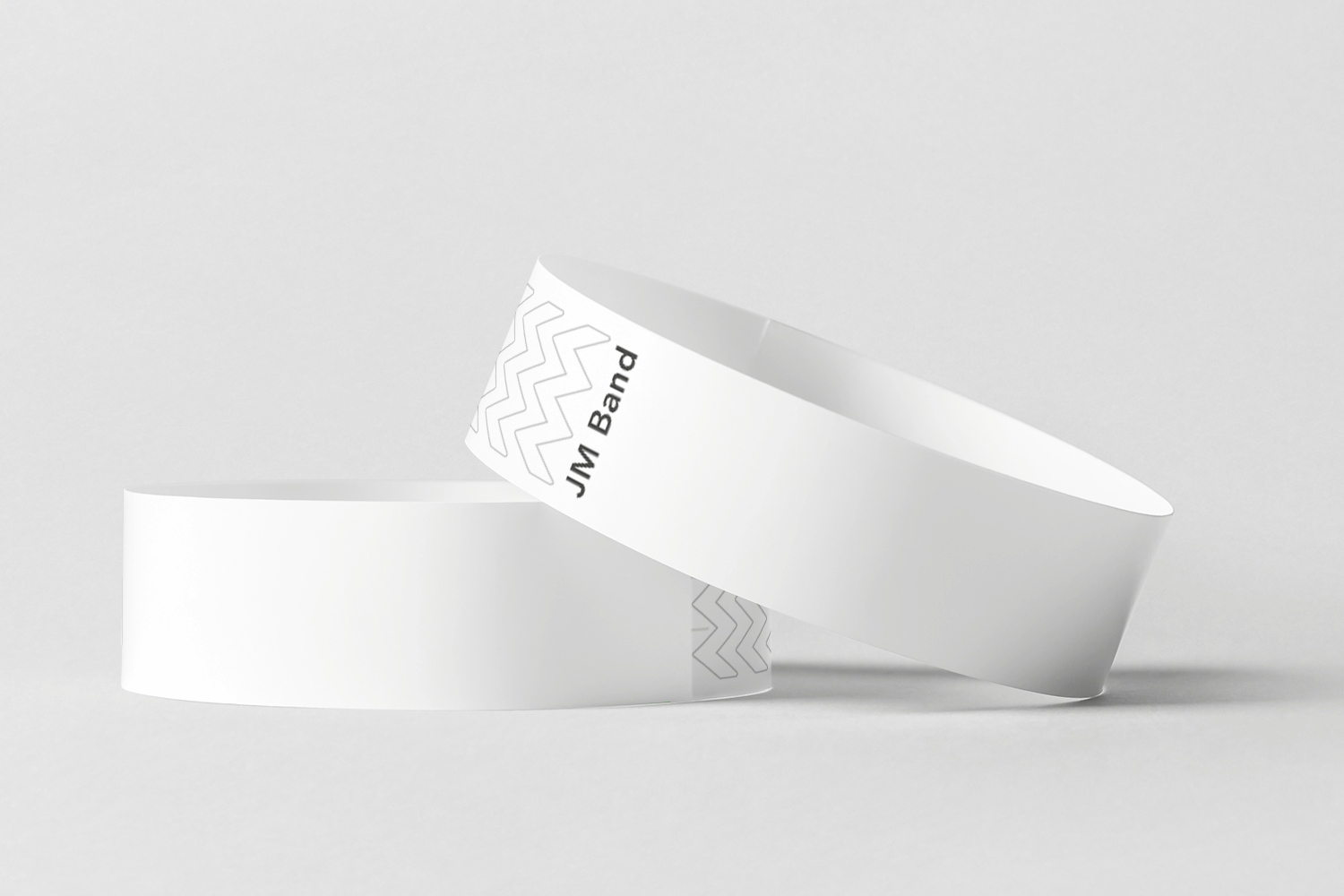 Paper Wristbands -  Plain Stock Paper wristbands JM Band® 10 White