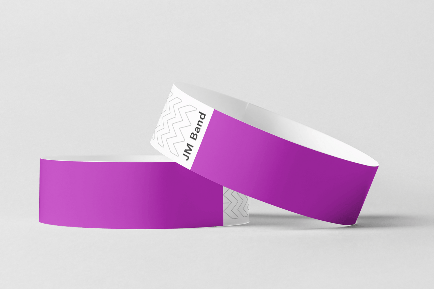 Paper Wristbands -  Plain Stock Paper wristbands JM Band® 10 Purple