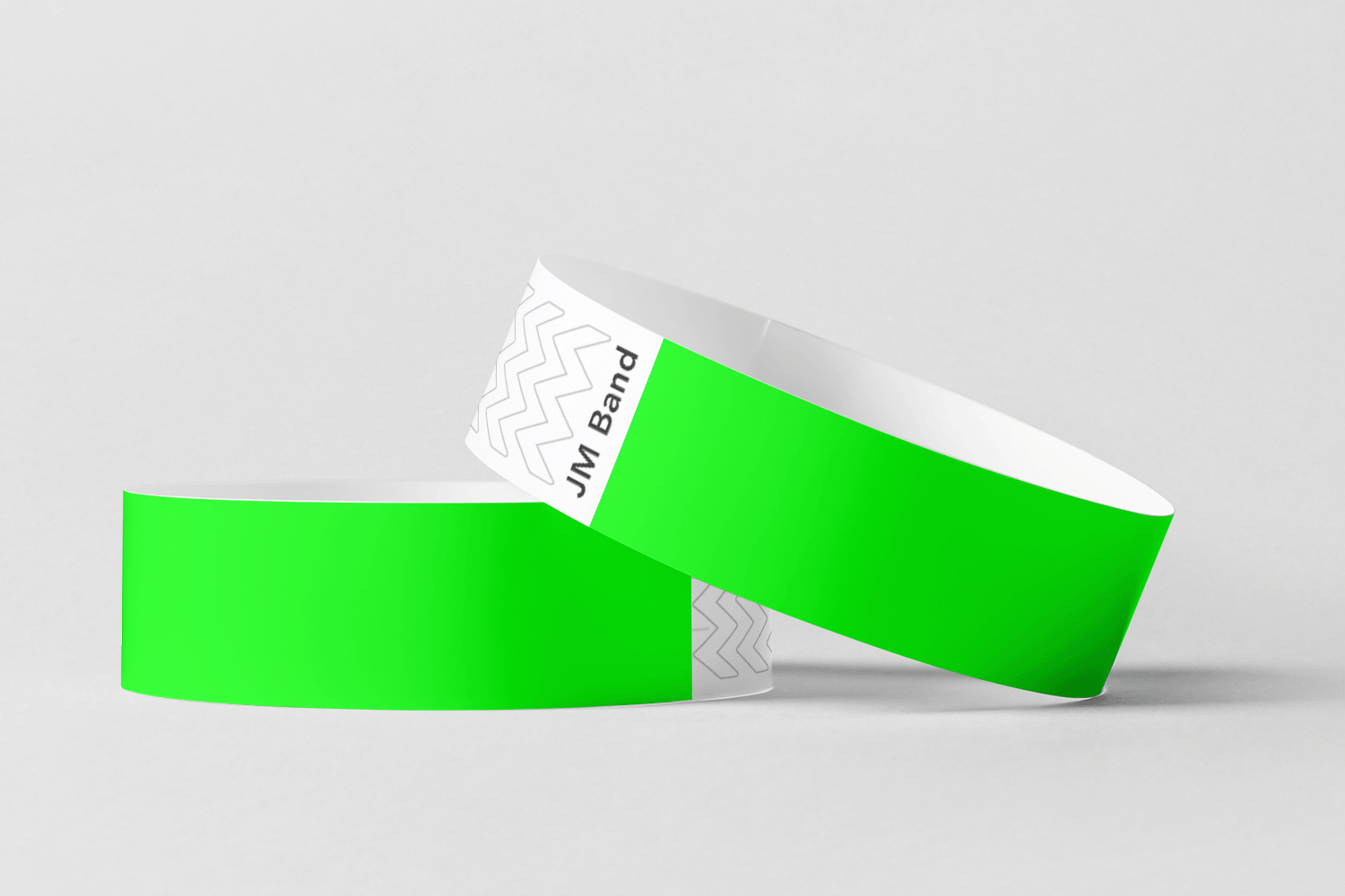 Paper Wristbands -  Plain Stock Paper wristbands JM Band® 10 Green