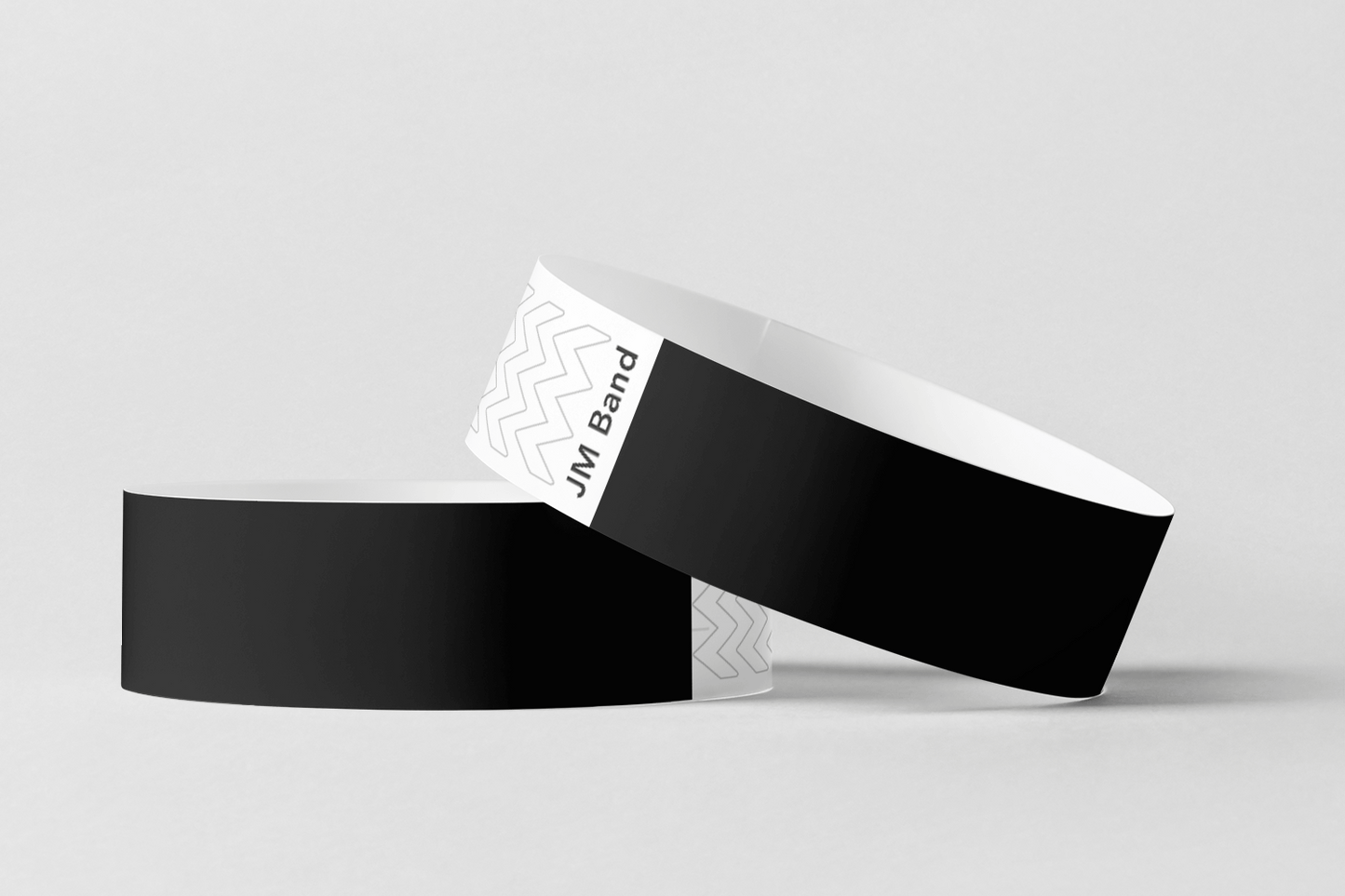 Paper Wristbands -  Plain Stock Paper wristbands JM Band® 10 Black