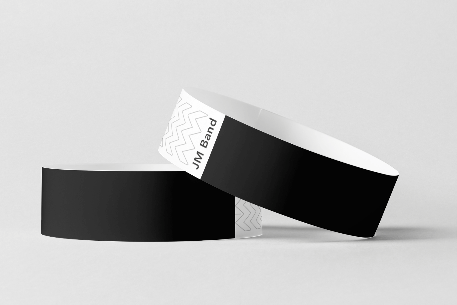 Paper Wristbands -  Plain Stock Paper wristbands JM Band® 10 Black