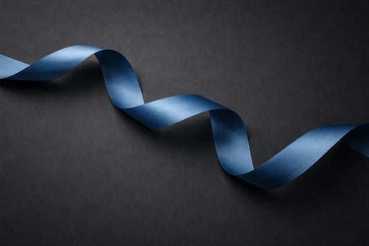 A satin ribbon