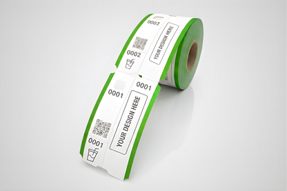 3 dalių rūbinės bilietai su spauda - Užklausti informacijos