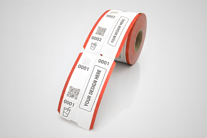 3 dalių rūbinės bilietai su spauda - Užklausti informacijos