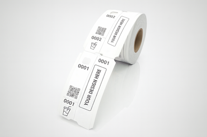 3 dalių rūbinės bilietai su spauda - Užklausti informacijos