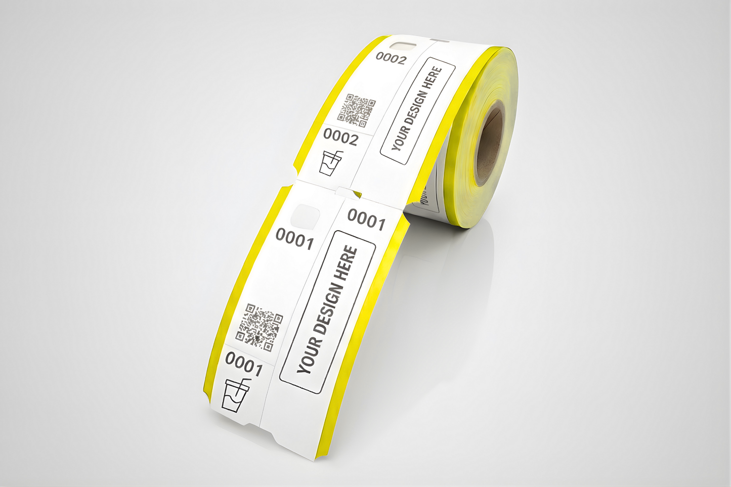 3 dalių rūbinės bilietai su spauda - Užklausti informacijos