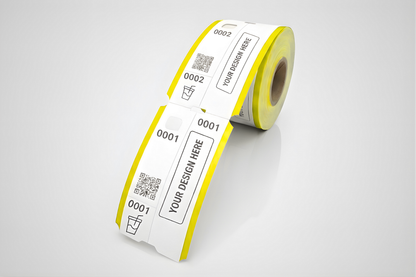 3 dalių rūbinės bilietai su spauda - Užklausti informacijos