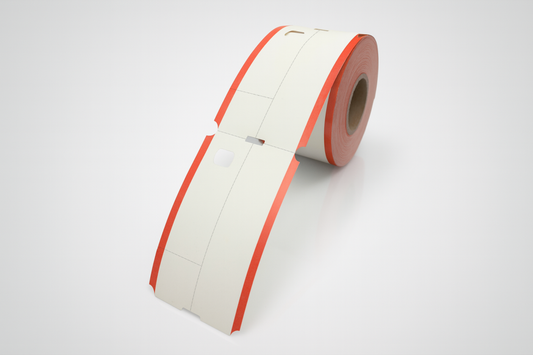 Trijų dalių termo rūbinės bilietai ritinėlyje