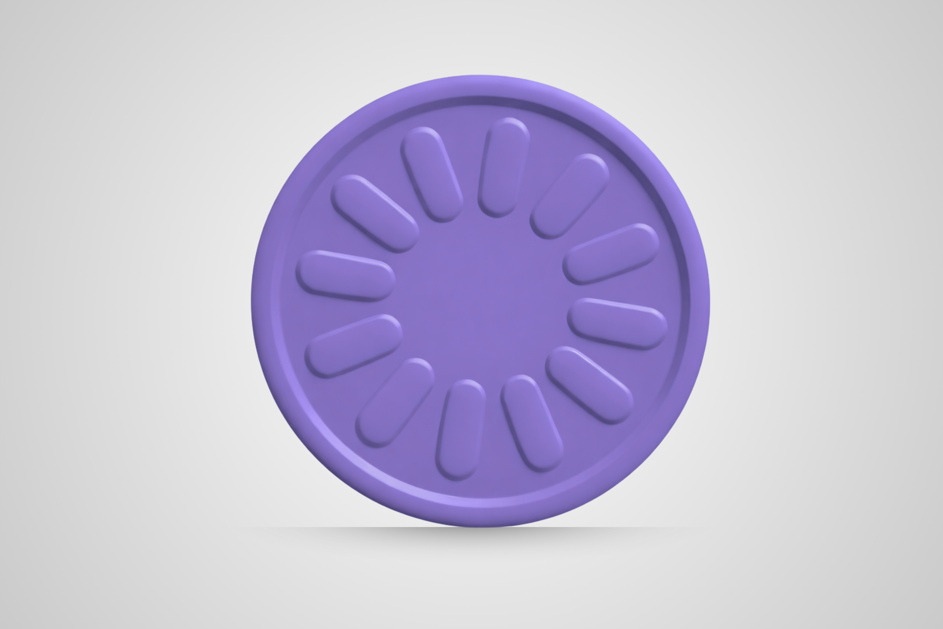 Reljefinis gėrimų kuponas su violetinės gėlės raštu iš JM Band®.