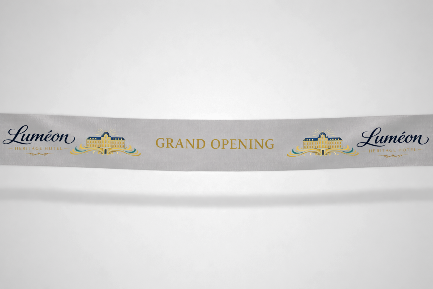 Inauguracijos juostelė su spalvotu spaudiniu