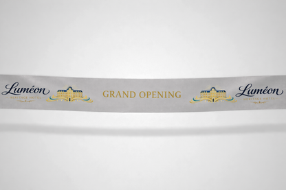 Inauguracijos juostelė su spalvotu spaudiniu