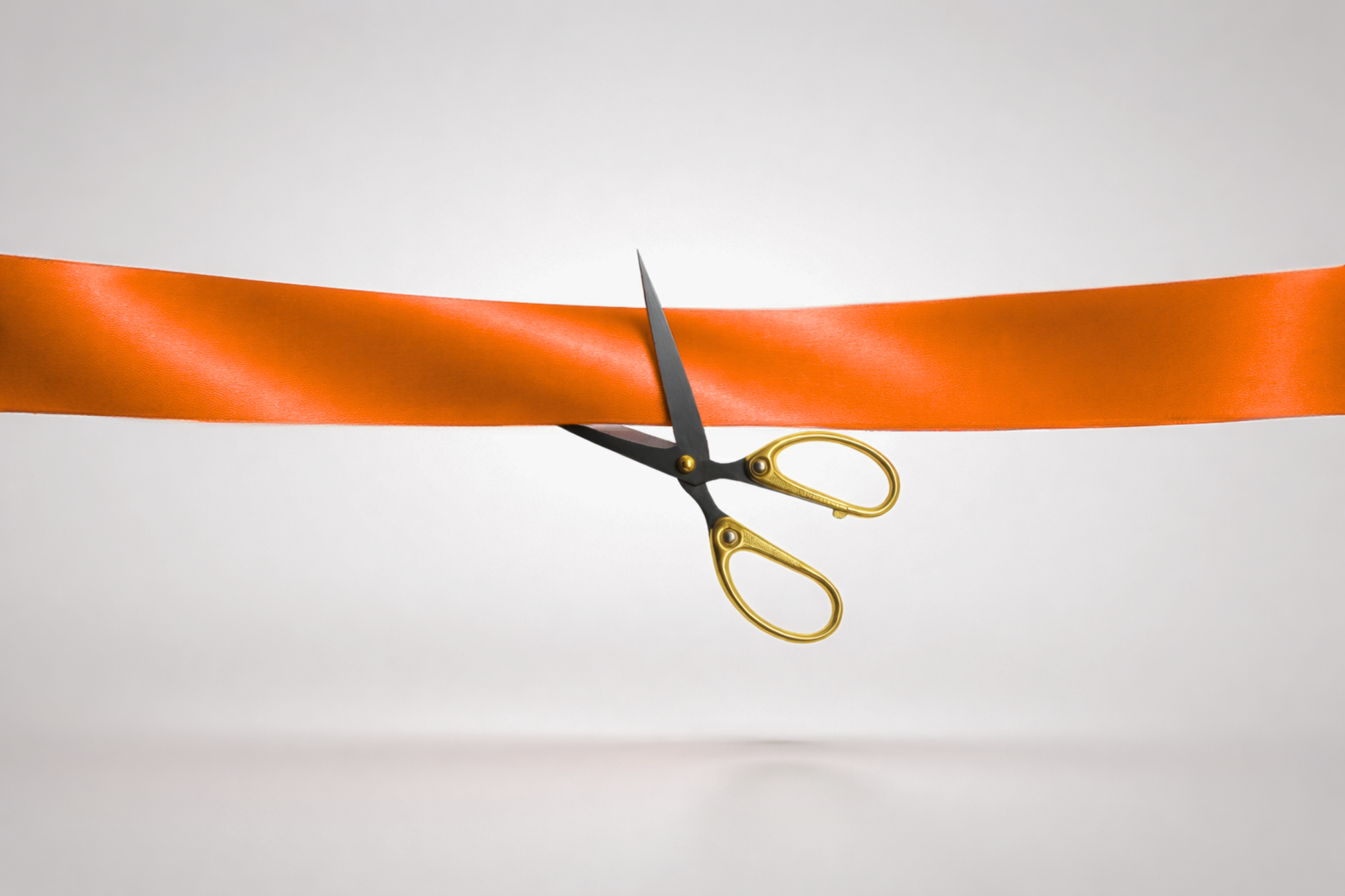 Oranžinė ECO satino inauguracijos juostelė be spaudos iš JM Band®.