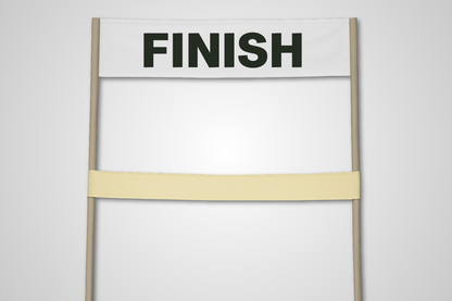 Finish Line Ribbon without Print