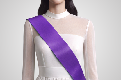 Violetinė užsakymo juostelė be rašto, violetinės spalvos iš JM Band®.