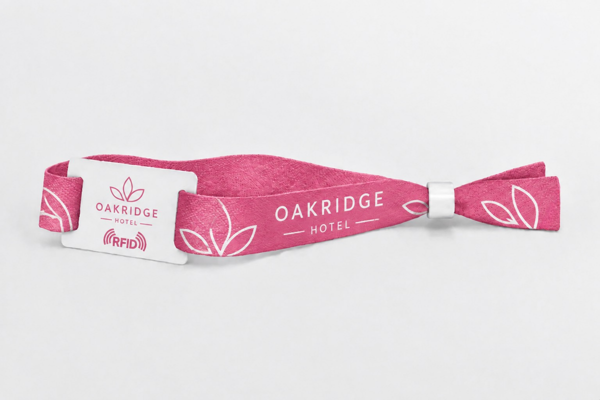 RFID medvilninės apyrankės su spauda