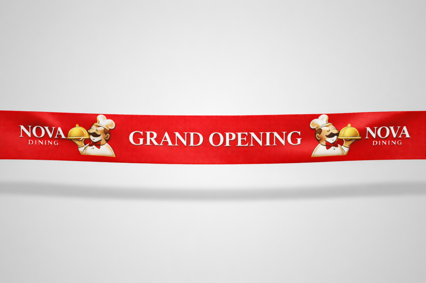 Inauguracijos juostelė su spalvotu spaudiniu