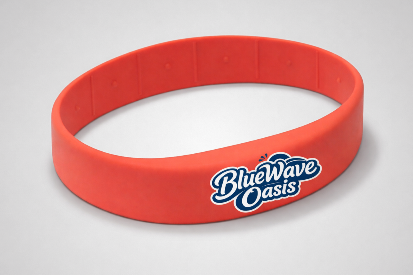 Red Silicone wristband with advanced RFID from JM Band®