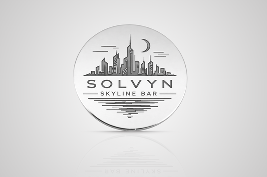 Metal tokens in silver with engraved logo from JM Band®